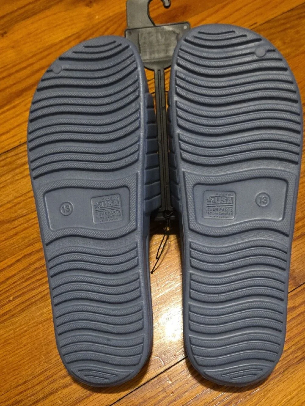 Casual Slide Sandals in Slate Blue - Size 13